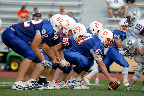 Macalester's offensive line