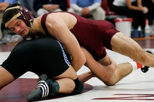 Ness works for a takedown on Pedretti.