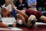 ...and goes for the pin, which he gets at the 1:07 mark of the second period.
