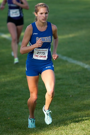 Chelsea Johnson during the second half of the race.